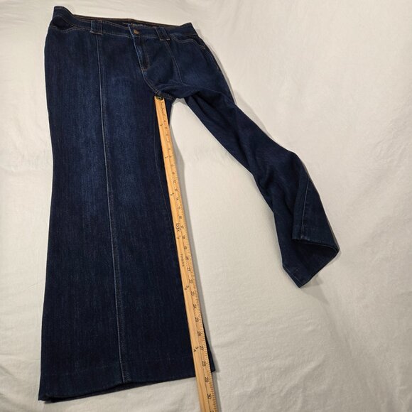 Chico's Dark Blue Flare Jeans - Picture 13 of 16